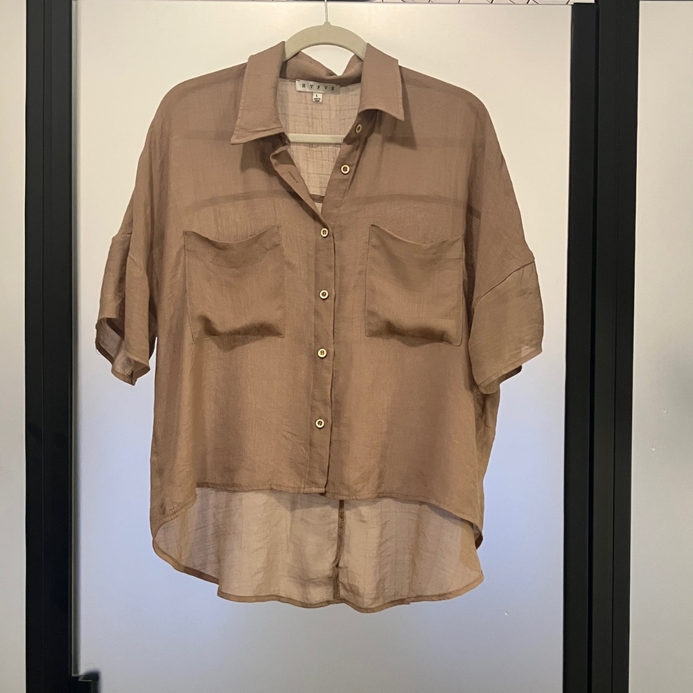 HYFVE Light Brown Textured Top